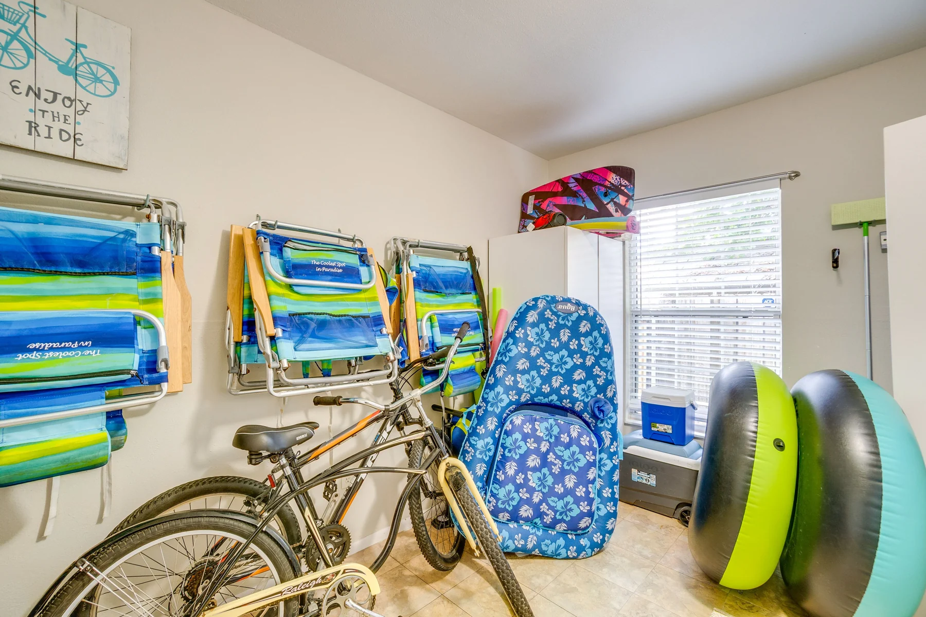 Rita Retreat: Beach gear and bicycles